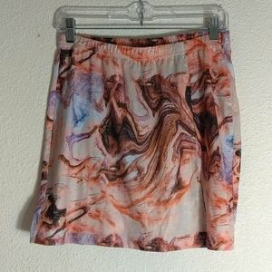SHEIN Marbled Mini Skirt Size Large